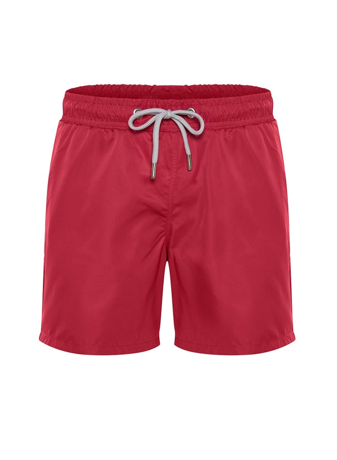 Burgundy Garnish Standard Length Swimsuit Marine Shorts TMNSS20DS0022