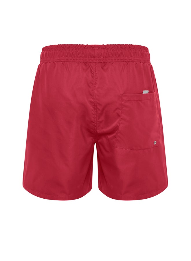 Burgundy Garnish Standard Length Swimsuit Marine Shorts TMNSS20DS0022