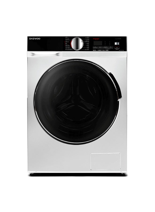 دايو غسالة دايو تحميل أمامي – 10.5 كجم غسيل – 15 برنامج – أبيض – DW-F5071WH - Image 1