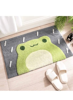 Excefore Frog Bath Mat, Frog Bathroom Rug, Non-Slip,Machine Washable,Absorbent Frog Rug,Anti Slip Green Shower Rug for Bathtub, Shower and Bath Room(24"x16")  - Image 1