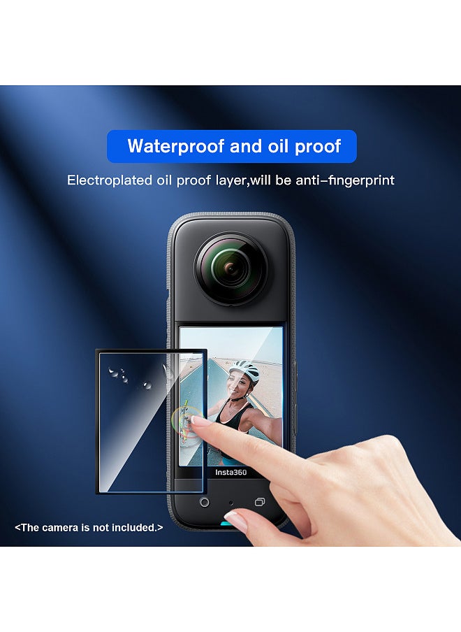 STARTRC 2pcs Camera Screen Protector for Insta360 X3 Screen Protective Films Anti-Scratch Waterproof Oil-proof  - Image 3