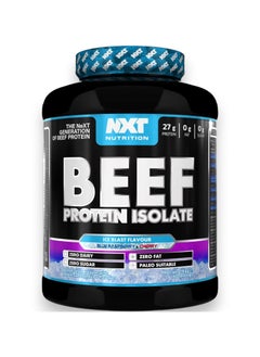 NXT Nutrition Beef Protein Isolate, Ice Blast Blue Raspberry & Cherry Flavour, 1.8kg, 60 Servings  - Image 1