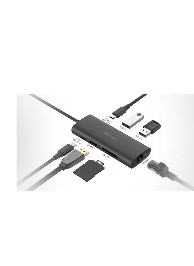 إيه 4 تيك A4Tech DST-80C 8 in 1 Docking Station  - Image 2