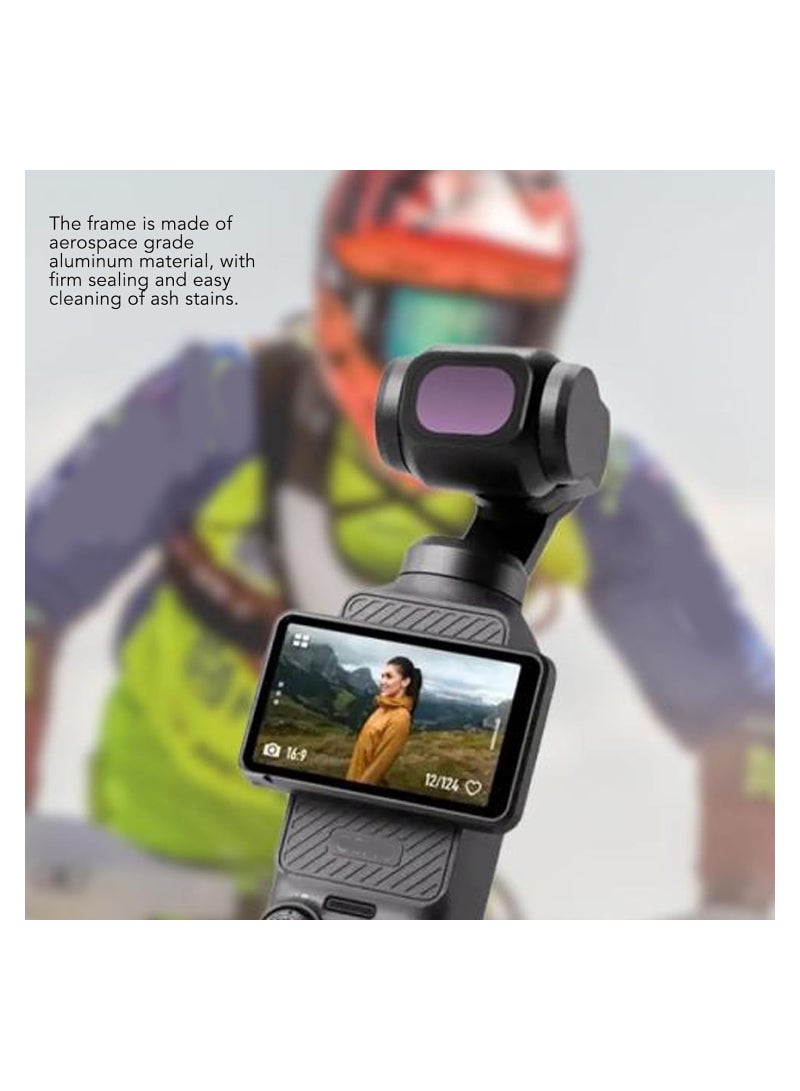 SYOSI ND & CPL Filter Kit, Compatible with OSMO Pocket 3, 6 Pack ND16, CPL, Wide Angle, Macro, Streak Blue and 1/4 Black Mist Filters, HD Optical Glass, Aluminum Frame with Storage Case, Magnetic - Image 5