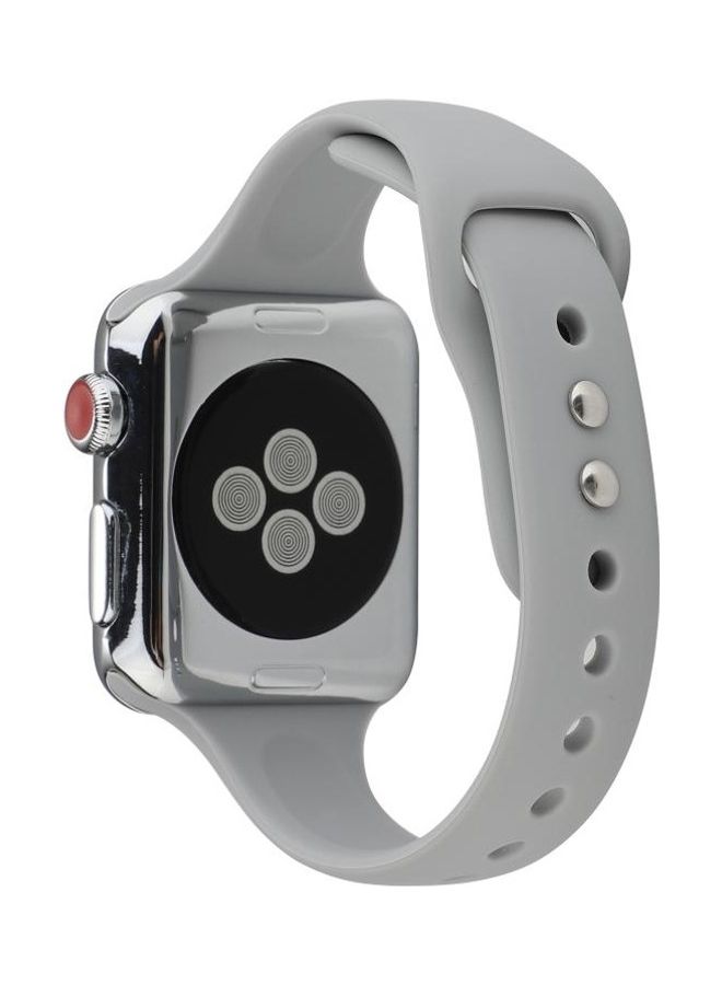 HuHa Replacement Strap For Apple Watch Series 7 41mm/6,SE,5,4 40mm/3,2,1 38mm Cloud Grey - Image 4