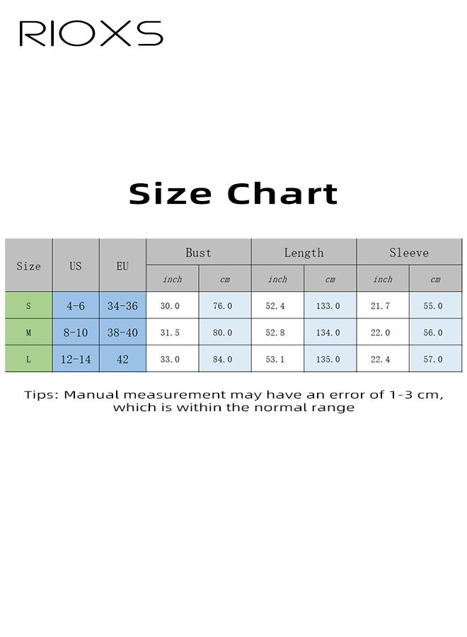 ريوكس فستان نسائي خريفي بأكمام طويلة وياقة على شكل حرف V، فساتين ماكسي طويلة بتصميم ضيق ومضلع، بتصميم طية صدر السترة. - Image 5