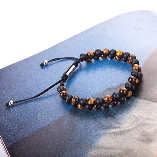 murtoo Bead Chakra Bracelets for Men and Women, Double-layered Healing Yoga Crystals Beaded Bracelet, Natural Stone Mens Bracelet for Meditation, Relax Anxiety - Image 3