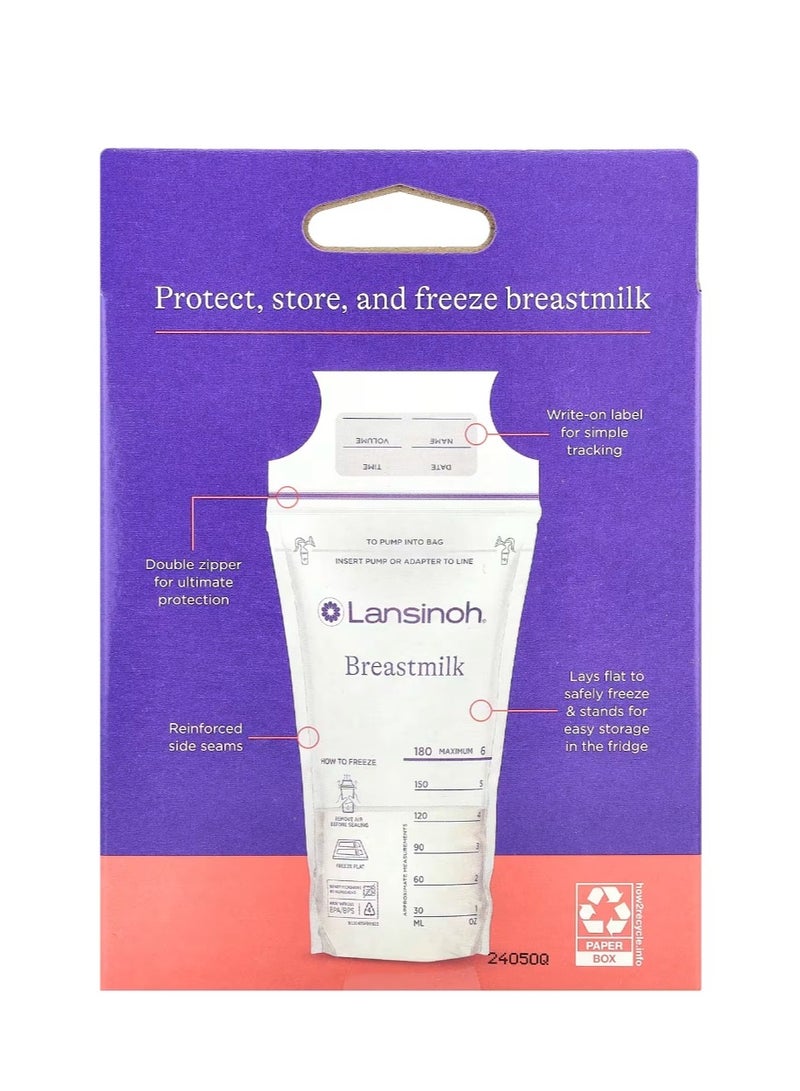 Lansinoh Breastmilk Storage Bags 25 Pre-Sterilized Bags - Image 2