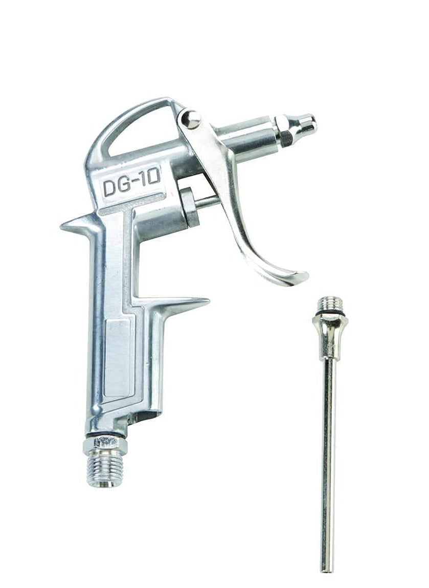 CRAFTSFY Air Blow Gun with OD 14 Thread Pneumatic Push Type Female Compressor Cleaning Tool Industrial Air Blow Gun Steel Air Flow Extension Pneumatic Air Compressor Tool Dust Air Blower Metal Gun  - Image 1