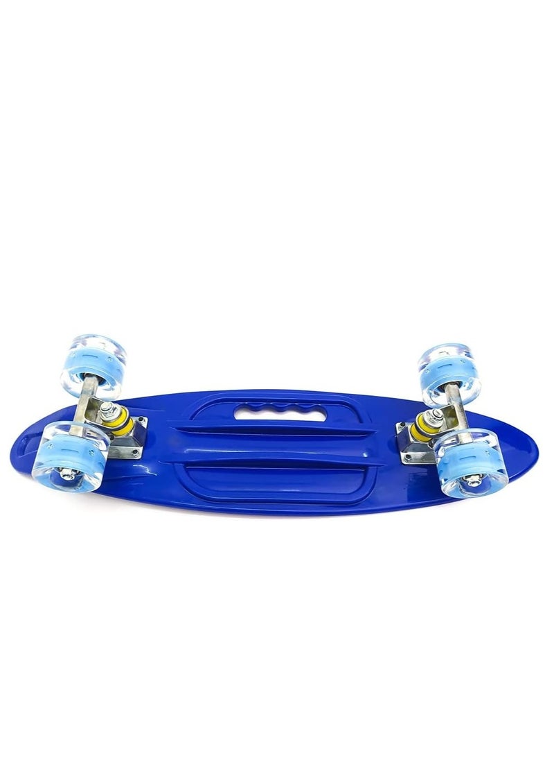 Generic Skateboard Size 60 X 16 cm Cruiser Skatebords For Kids, Completed Skateboards For Girls Boys Beginners, Anti-Slip Printed Deck, High Speed Bearings & Soft Pu BUShing Led Wheels  - Image 2