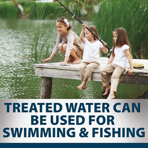 Airmax Pond Dye Plus, Nature's Blue Colorant & Natural Beneficial Bacteria, Large Pond & Lake Water Clarifier & Color Treatment, Shade Plants & Algae from Sunlight, Fish & Livestock Safe, 1 Gallon - Image 5