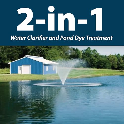 Airmax Pond Dye Plus, Nature's Blue Colorant & Natural Beneficial Bacteria, Large Pond & Lake Water Clarifier & Color Treatment, Shade Plants & Algae from Sunlight, Fish & Livestock Safe, 1 Gallon - Image 4