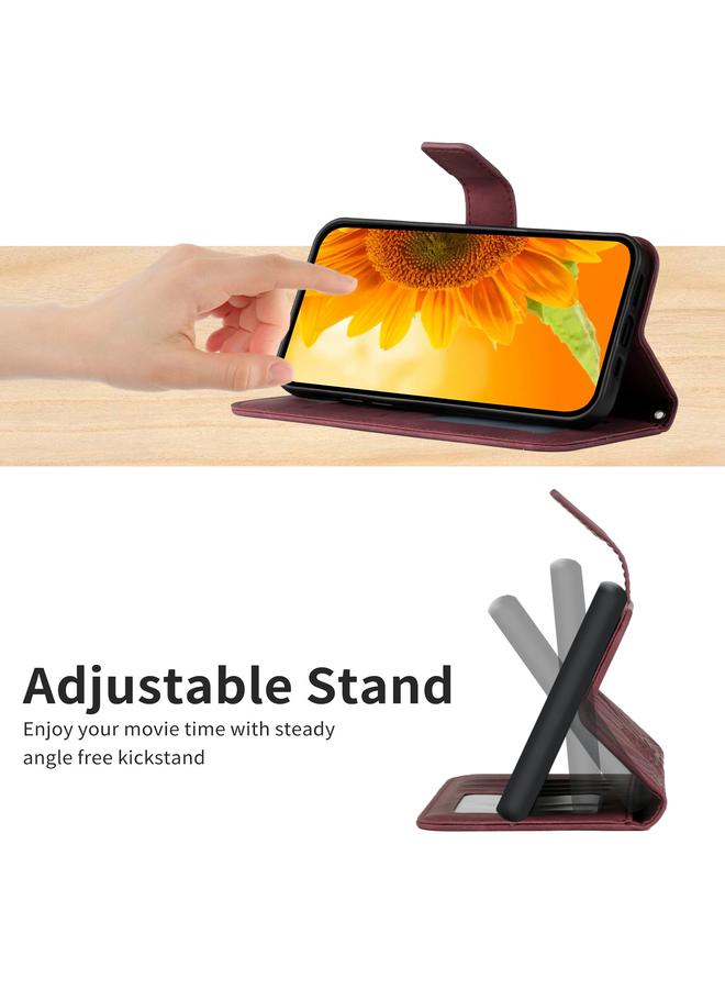 اس-توب جراب لهاتف Infinix Note 10 مصنوع من الجلد بتصميم زهرة الشمس مع حبل تعليق - Image 5