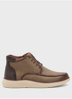 Robert Wood Light Weight Casual Moc Toe Boots  - Image 1