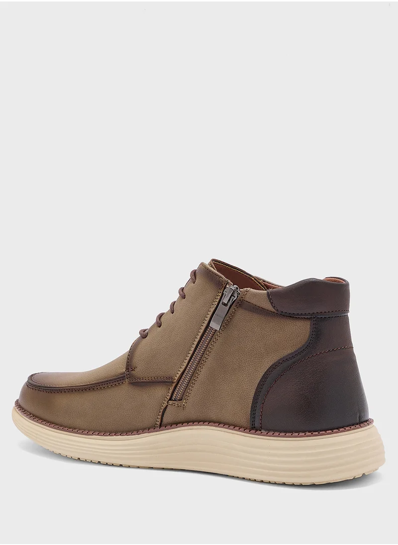 روبرت وود Light Weight Casual Moc Toe Boots