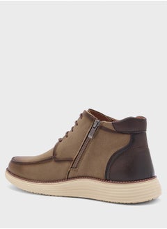 Robert Wood Light Weight Casual Moc Toe Boots  - Image 3