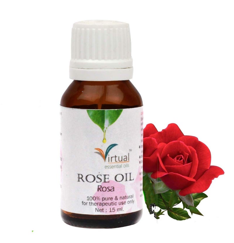 Virtual Virtual Pack of 2 Lavender Rose Essential Oil 100 Natural and Organic Essential Oil For Hair Skin Face 15MlEach - Image 2