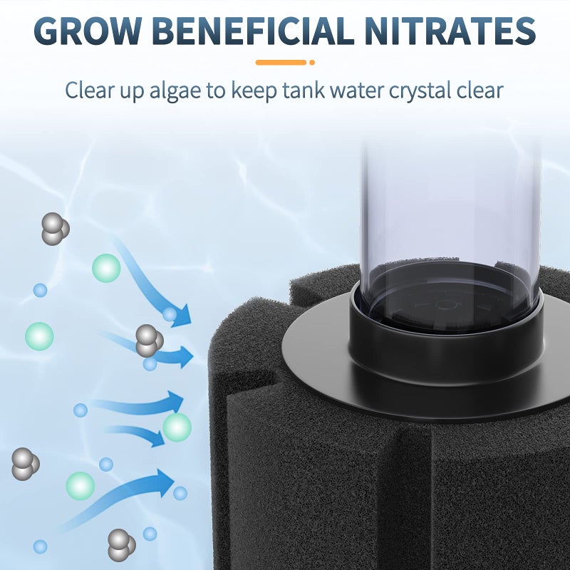 Pawfly 3 Pack Aquarium Sponge Filter Quiet Betta Fry Shrimp and Small Fish Foam Filter for Tiny Fish Tank up to 10 Gallon - Image 2