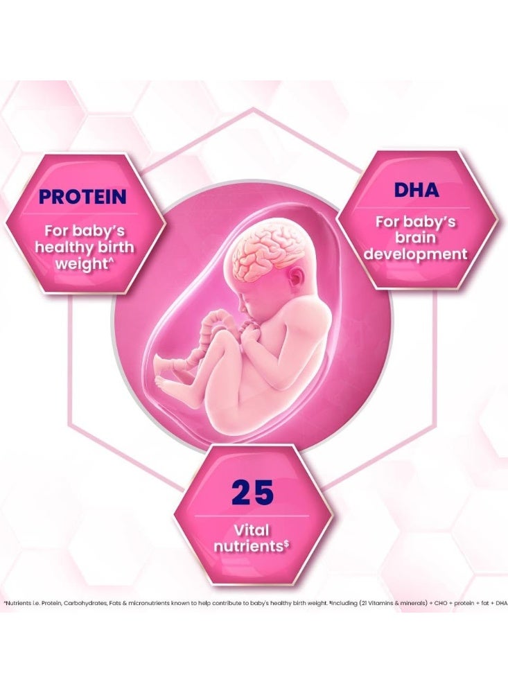 Horlicks Mother's Plus Vanilla 500 g BIB, For Pregnancy and Lactation with Protein for Birth Weight and DHA for Brain Development- No Added Sugar - Image 2