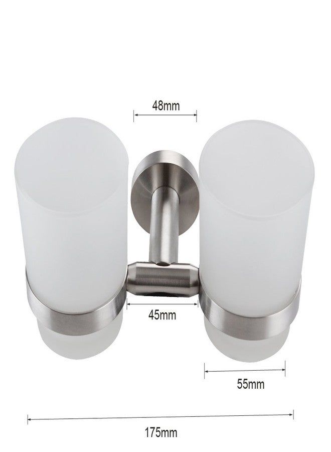 XVL Wall-Mounted Toothbrush Holder Double Holder, Brushed G1005 - Image 5