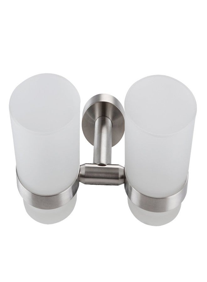 XVL Wall-Mounted Toothbrush Holder Double Holder, Brushed G1005 - Image 2