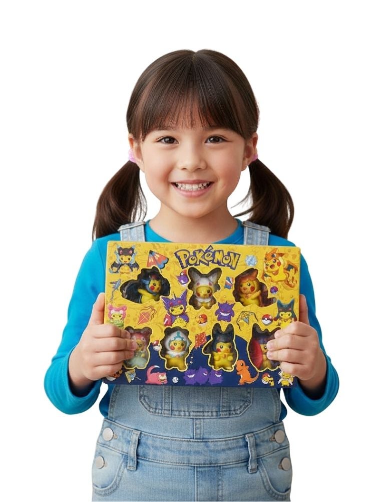 بريميم مجموعة مجسمات بوكيمون بوب هيد تويز – بيكاتشو الأصفر وشخصيات بوكيمون متعددة الألوان في صندوق قابل للتجميع - Image 3