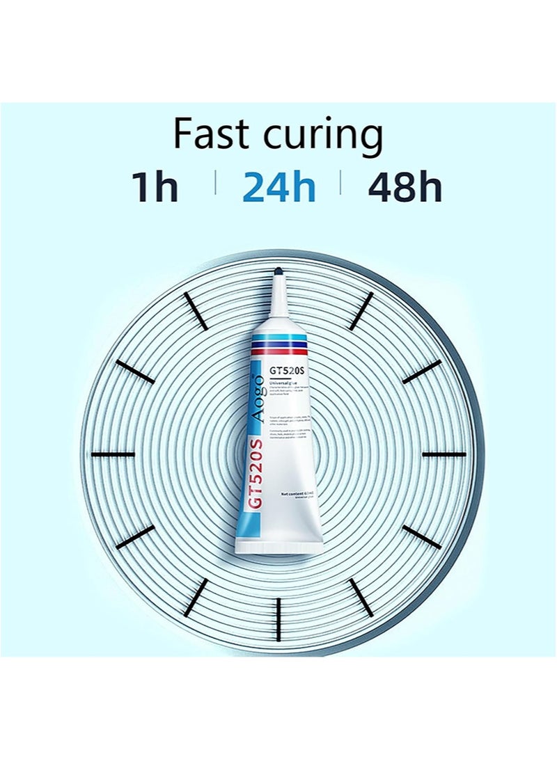 Aikanbo 2 Pack Wallpaper Repair Adhesive with Squeegee Transparent Wallpaper Glue Set for Repairing Tears，Seams，and Edges Super Strong Adhesive，Easy to Apply （60ml + 60ml） - Image 5