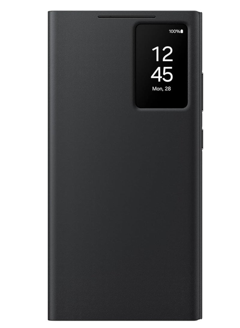 Galaxy S24 Ultra S-View Wallet Phone Case, Protective Cover with Smart Small Screen View, Finger Tap Control, Slim Design, Card Holder Pocket, US Version, EF-ZS928CBEGUS  - Image 1