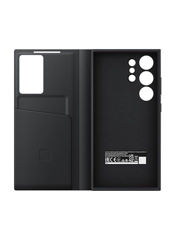 Galaxy S24 Ultra S-View Wallet Phone Case, Protective Cover with Smart Small Screen View, Finger Tap Control, Slim Design, Card Holder Pocket, US Version, EF-ZS928CBEGUS  - Image 5