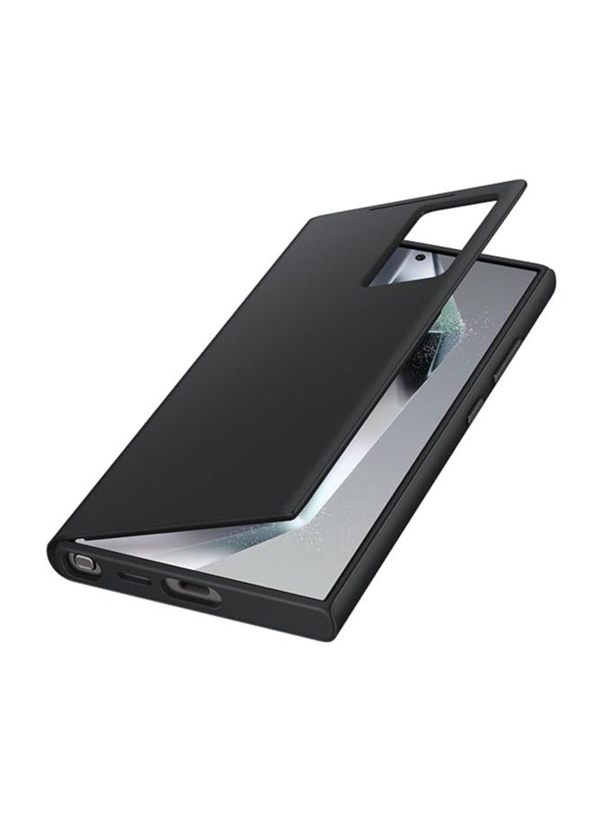 Galaxy S24 Ultra S-View Wallet Phone Case, Protective Cover with Smart Small Screen View, Finger Tap Control, Slim Design, Card Holder Pocket, US Version, EF-ZS928CBEGUS  - Image 4