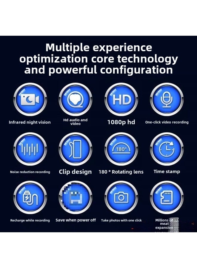 All-in-one Recording Pen HD Recorder Motion Camera Audio Tape Video Recording Wireless Function-Body Color:Wifi Version Without Memory - Image 3