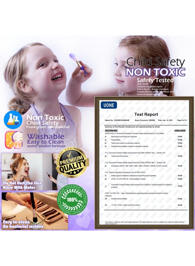 ROKKES Kids Makeup Kit for Girl Toys - Toys for Girls Makeup Girls Princess Gift Non Toxic Toddlers Cosmetic Kits,Child Play Makeup Toys for Girls, Age 4-10Year Old Children Gift - Image 3