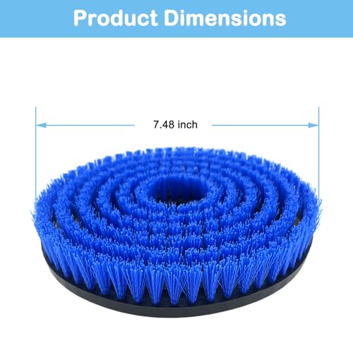 Bvhonwe 2 Pack S8201 Upgraded Replacement Steam Mop Brush Heads for Shark S8201 S8001 S7001 S7201 S7000 S7005 S7020 Steam Mop & Scrub All-in-One Scrubbing, Dirt Grip Scrub Washable Replacement Brush, Blue - Image 5