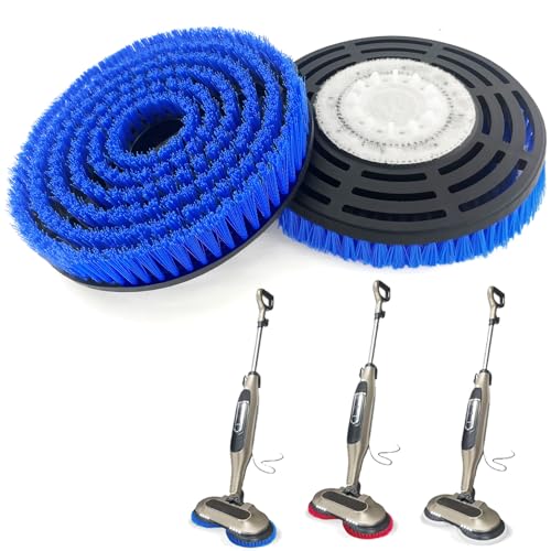 Bvhonwe 2 Pack S8201 Upgraded Replacement Steam Mop Brush Heads for Shark S8201 S8001 S7001 S7201 S7000 S7005 S7020 Steam Mop & Scrub All-in-One Scrubbing, Dirt Grip Scrub Washable Replacement Brush, Blue - Image 1