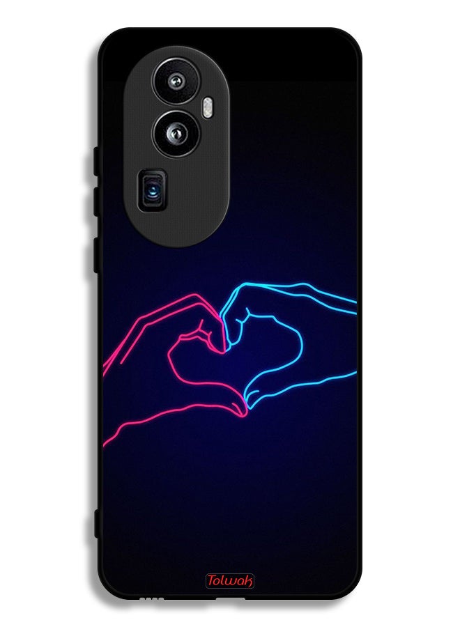 Oppo Reno10 Pro (China) Protective Case Cover Touching Hand Making Heart