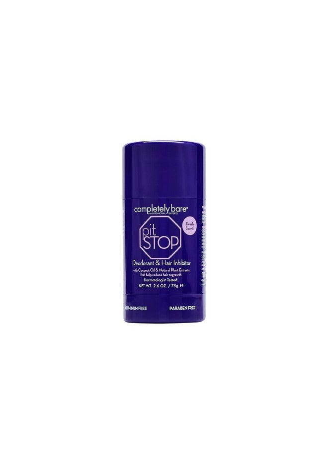 Completely Bare Pit Stop Deodorant & Hair Inhibitor - Nourishing Coconut Oil & Hair Minimizers  - Image 1
