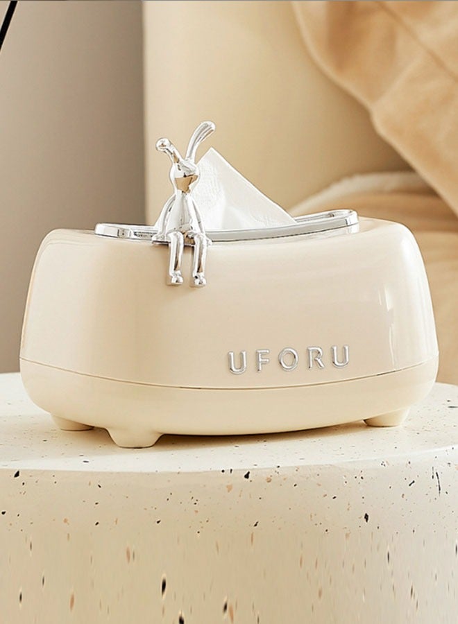 Tissue Box Household Light  Cream Style Living Room Desktop Lifting Drawer Organizer Living Room Bathroom Home - Image 3