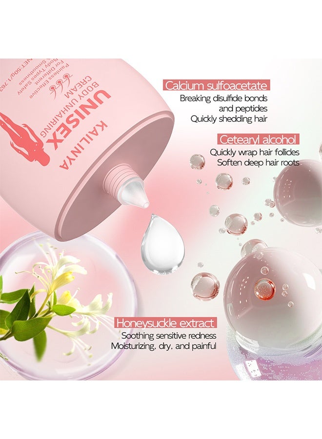الفراء No black dots. Full-body hair removal cream. Quick hair removal. Moisturizing. Mild. Non-irritating hair removal cream 50g - Image 5