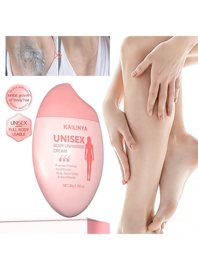 الفراء No black dots. Full-body hair removal cream. Quick hair removal. Moisturizing. Mild. Non-irritating hair removal cream 50g - Image 1