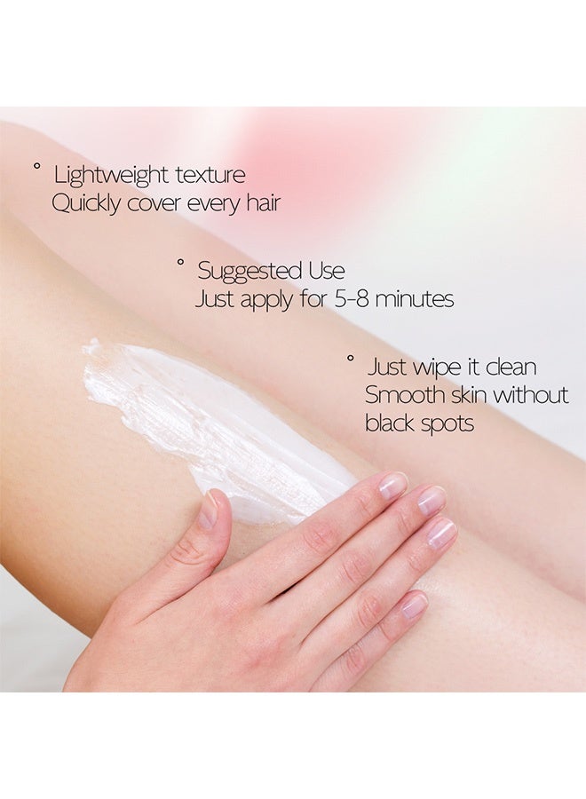 الفراء No black dots. Full-body hair removal cream. Quick hair removal. Moisturizing. Mild. Non-irritating hair removal cream 50g - Image 4
