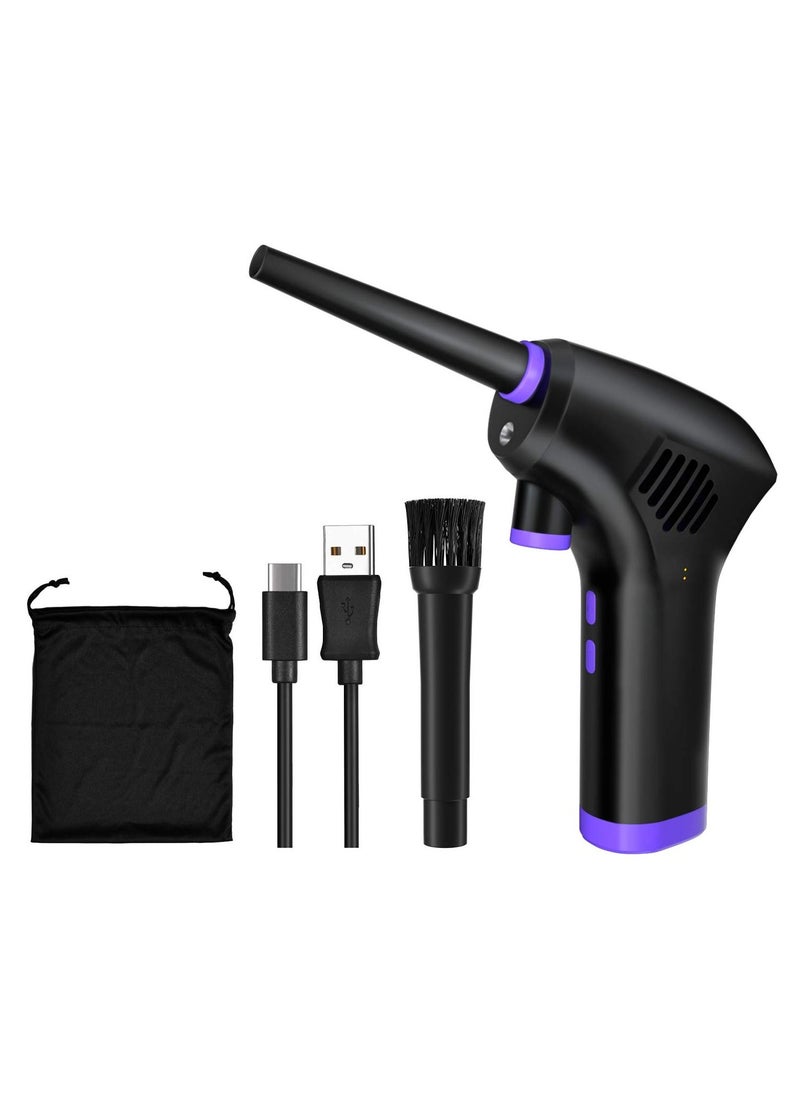 Excefore Electric Air Duster, Cordless Air Duster, Rechargeable Compressed Air Duster, 91000 RPM Air Blower, Good Replacement for Compressed Air Can, Reusable Dust Destroyer, 10W TYPE-C Port  - Image 1