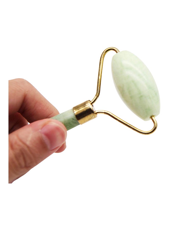 إسكدنيا جهاز تدليك الوجه الدوّار مزدوج العجلات ذهب أخضر 135مم - Image 4