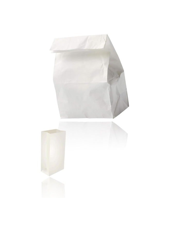 Halapack Halapack Kraft Paper Bag 10 PCS Without Handle Sqaure Bottom Standard Size [ W 18 × H 31 × G 11.5 cm ]  Strong Holding Power Bags Sqaure Bottom Paper Bag with Handle Durable Perfect for Gifts, Party Favors White  - Image 2
