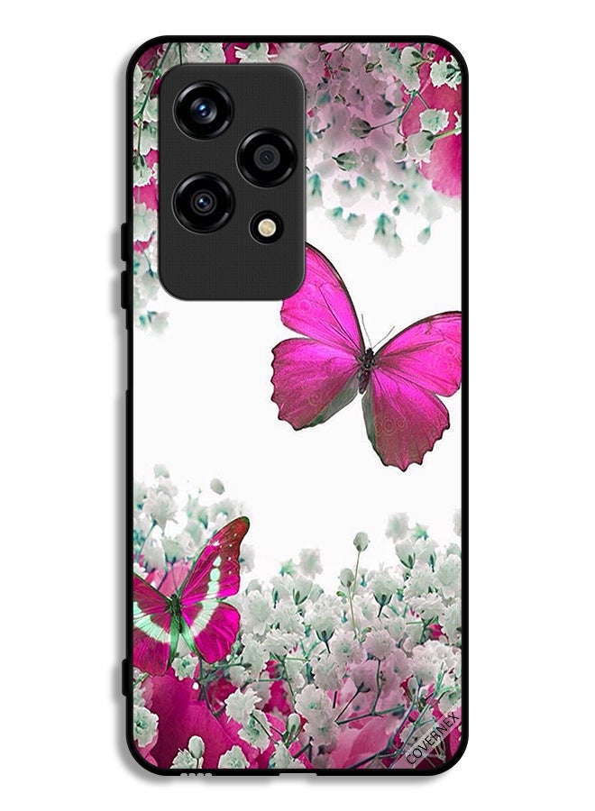 Covernex Honor 200 Lite 5G Protective Case Cover Beautiful Butterflies And Small Roses - Image 1