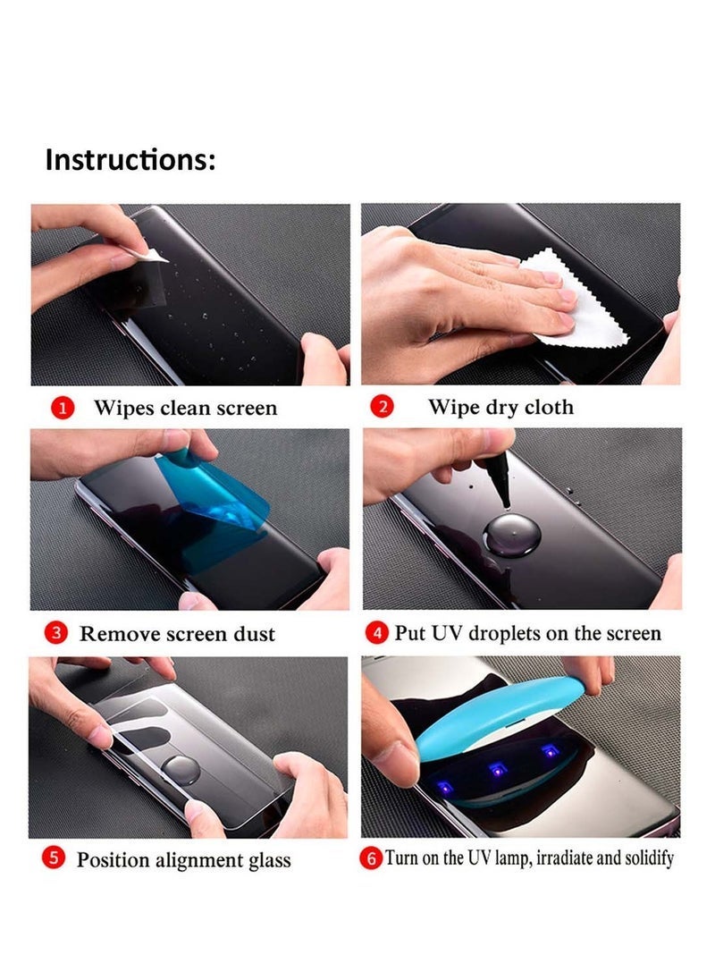 Raxoom Honor 300 Ultra 5G 2024 UV Full Glue Tempered Glass Screen Protector â€“ Clear | Premium Curved Edges 9H Hardness | Anti-Scratch, Bubble-Free, HD Clarity, Case-Friendly Protection Film - Image 5