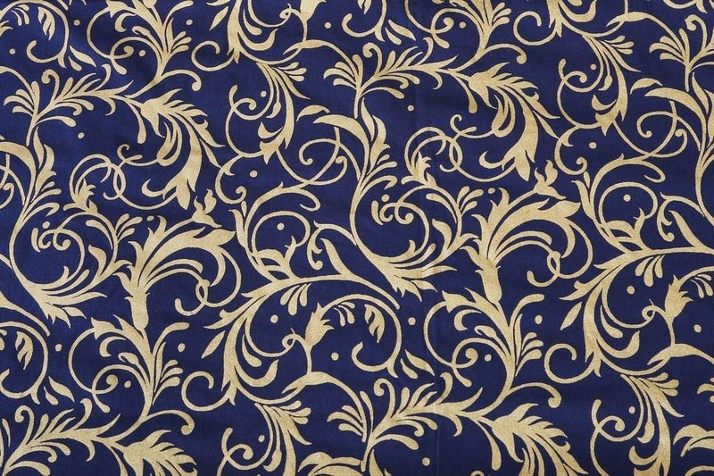 Dekor World Cotton Printed Table Runner - Blue - Image 3