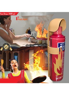 FIRE STOP Fire Extinguisher For Car Stay Safe with 5 in 1 Portable Fire Spray 500ML  - Image 5