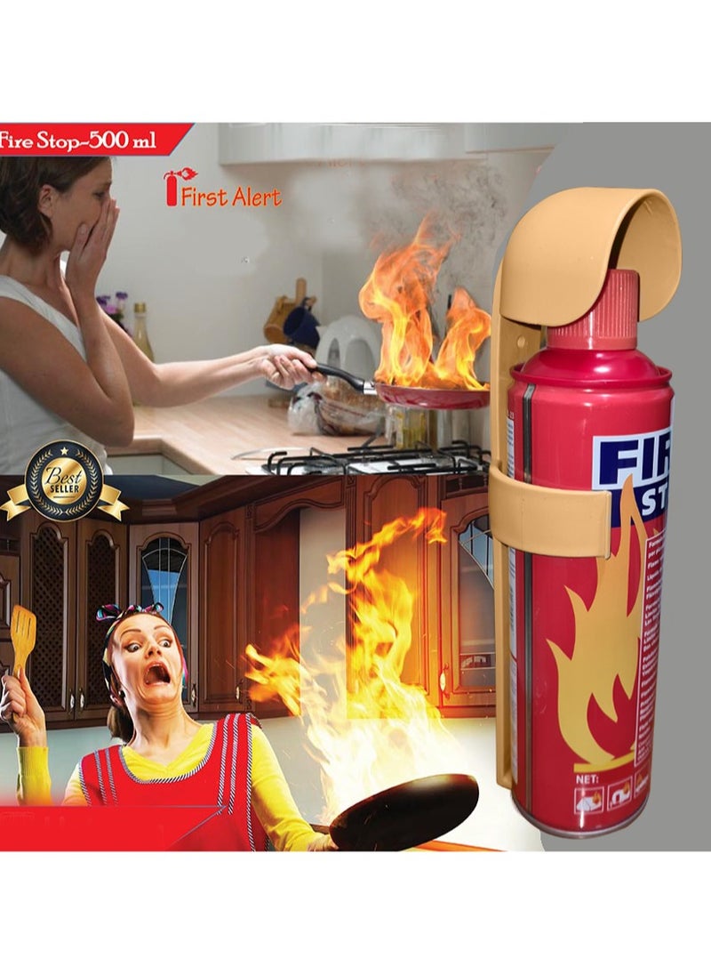 FIRE STOP Fire Extinguisher For Car Stay Safe with 5 in 1 Portable Fire Spray 500ML  - Image 5
