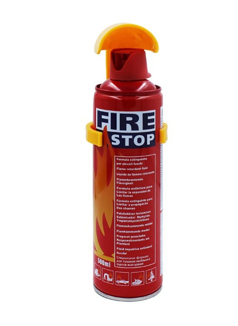 FIRE STOP Fire Extinguisher For Car Stay Safe with 5 in 1 Portable Fire Spray 500ML  - Image 1