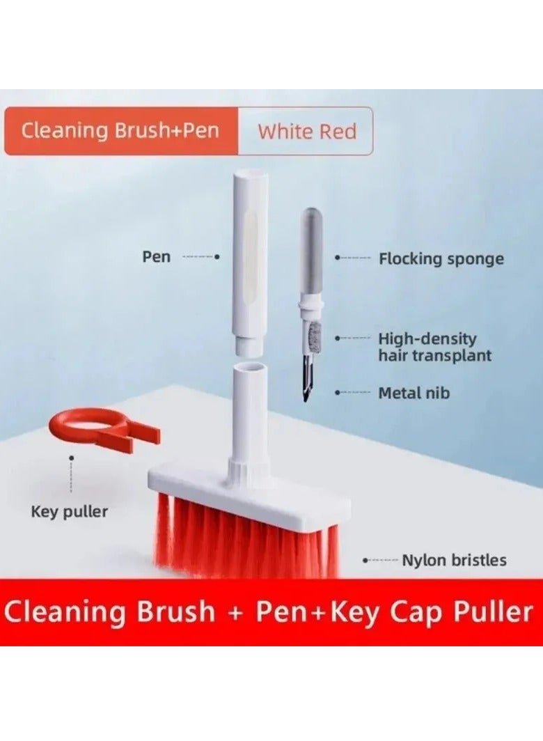 AROAQ Keyboard Cleaning Brush 5 in 1 Multifunction Cleaner Kit For Bluetooth Airpod Case Pro 3 2 1 Earbuds Cleaning Tool Keycap Puller Cleaner Pen For Watch Laptop Phone Camera VR - Image 5